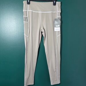 Dyce Active Womens Atmosphere Beige Mesh Pocket Leggings D3371 XL NEW